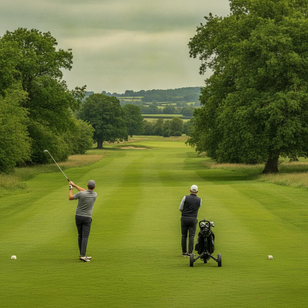 Golfers on the fairway