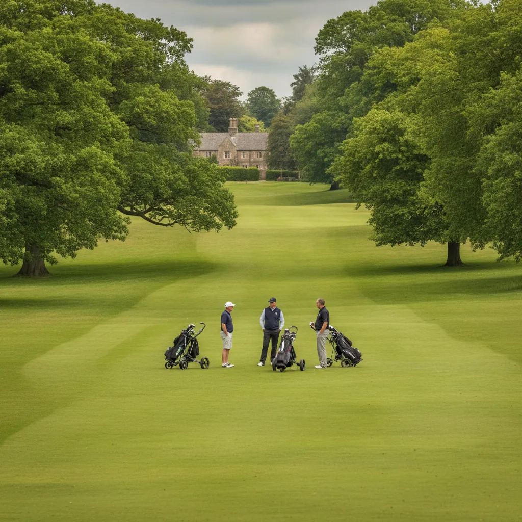 Golfers on the green