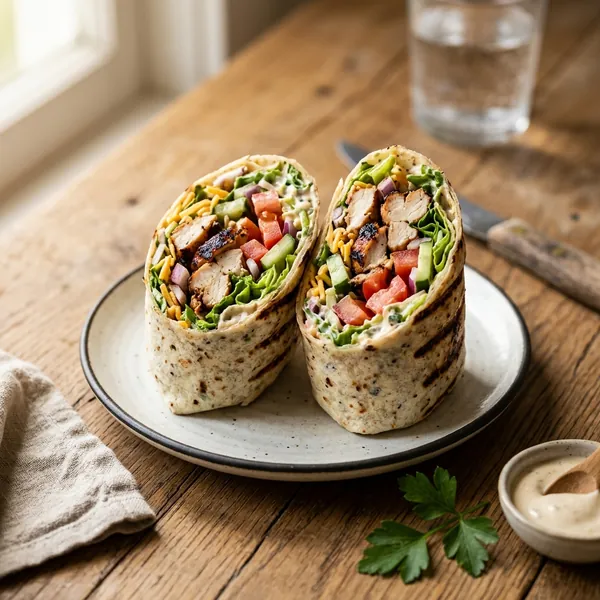 Grilled chicken wrap