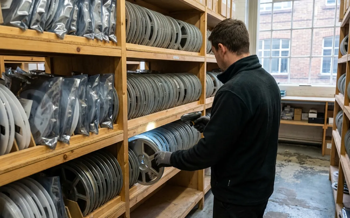 Electronic components in a stores room