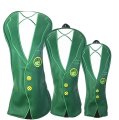 Green Jacket Design Driver #1 #3 #5 Headcovers 3Pcs