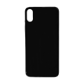 Glass Back For iPhone XS Plain in Black