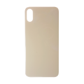 Glass Back For iPhone XS Plain in Gold