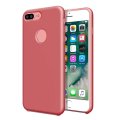 Case For iPhone 7 Plus Smooth Liquid Silicone Camellia