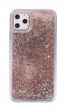 Case For iPhone 11 Pro Max Rose Gold Animated Glitter Star Whisper