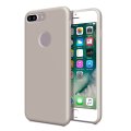 Case For iPhone 7 Plus Smooth Liquid Silicone Pebble