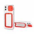 Case Soft TPU For iPhone 13 Pro in Red With Camera Lens Protection