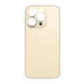 Glass Back For iPhone 14 Pro Max Plain in Gold