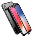 Case For iPhone X Black Magnetic Absorption Metal Edge