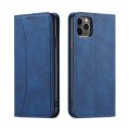 Flip Case For iPhone 15 Pro Leather Multi Card Holder Phone Case Stand in Blue