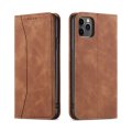 Flip Case For iPhone 15 Pro Max Leather Multi Card Holder Case Stand in Tan