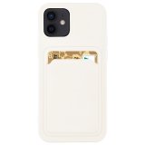 Case For iPhone 11 Pro Max With Silicone Card Holder White