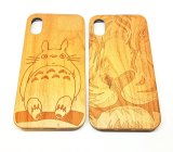 Cases For iPhone XS MAX Silicone With a Wooden Design Pack of 6