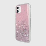 Case For iPhone 11 Switcheasy Pink Starfield Quicksand Style