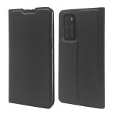 Case For Huawei P40 Pro Anthracite Black Slimline Low Profile PU Leather Flip