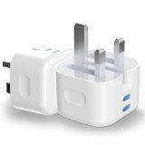 Plug For Tablets iPad 45W Folding Fast Charger Plug PD USB C Dual Port