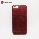 Case For iPhone 6 6S Plus Pierre Cardin Genuine Leather Back Cover in Red