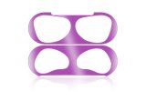 Case For Apple Airpod 3 Metal Dust Proof Guard Seal Protection Sticker in Purple