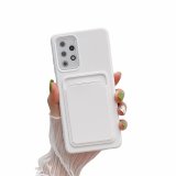 Case For Samsung A22 5G With Card Holder in White