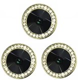 Camera Protectors For iPhone 14 Pro 14 Pro Max A Set of 3 Gold Jewelled