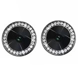 Camera Protectors For iPhone 13 13 Mini A Set of 2 Black Jewelled Glass