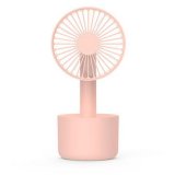 Portable Rechargeable Daisy Fan with 3 Speeds Pink