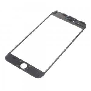 Glass Lens For iPhone 6 Plus on Frame with OCA Layer Cold Press Black 3 in 1