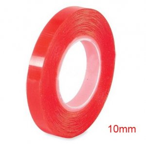 Double Sided Tape 10mm Wide High Strength Sticky Clear Red For iPad Phone Repair