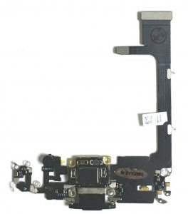 Charging Port For iPhone 11 Pro Max Black Flex