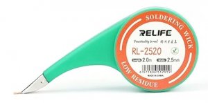 Soldering Wick 2.5mm Relife RL2520