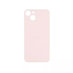 Glass Back For iPhone 13 Plain In Pink