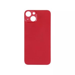 Glass Back For iPhone 13 Plain In Red