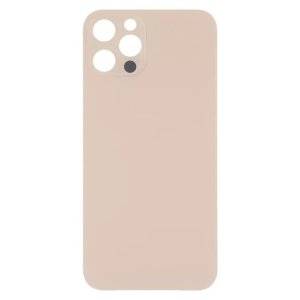 Glass Back For iPhone 13 Pro Max Plain in Gold