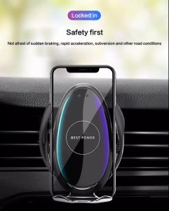 Wireless Charger Car Vent Intelligent Auto Grab Robotic Mount