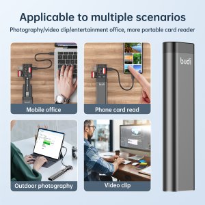 Multifunction Storage Card Reader Stick Budi USB C 3.0