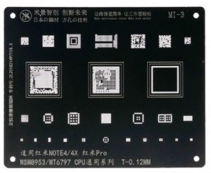 Reballing Stencil For Xiaomi Note 4 Note 4X Pro MSM8953 MT6797 Mijing BGA