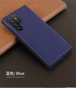 Case For Samsung S23 G Case PU Leather Flip in Blue