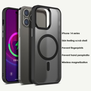 Case For iPhone 14 Plus 15 Plus Deep Space Ash Smart Charging Silicone Case