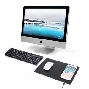 Wireless Charger Mouse Mat YK in Black