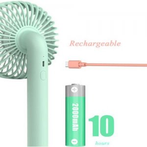 Portable Rechargeable Daisy Fan with 3 Speeds Pink