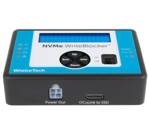 WiebeTech NVMe WriteBlocker; Writeblocked access to M.2 & U.2 NVMe drives