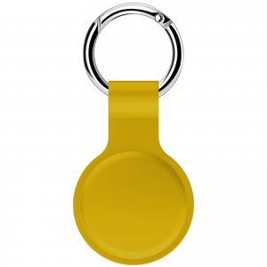 Holder Case For AirTag Silicone Protector in Mustard Yellow