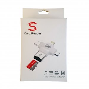 MicroSD Card Reader For iPhone Type C and Micro USB OTG