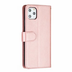 Flip Case For iPhone 13 Pro Max Wallet with Zip and Card Holder Pink