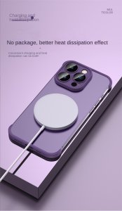 Corner Pad Protection For iPhone 15 in Purple