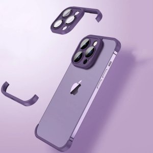 Corner Pad Protection For iPhone 15 in Purple