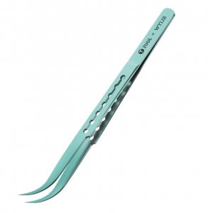 2UUL Ti12 Curved Titanium Alloy Ultralight Tweezers For Phone Board Repair