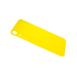 Glass Back For iPhone XR Plain in Yellow