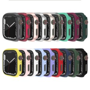 Case Screen Protector For Watch Series 7 41mm in Yellow Full Body Cover