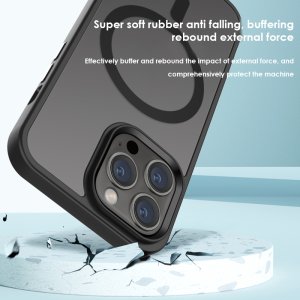 Case For iPhone 14 15 Deep Space Ash Smart Charging Silicone Case